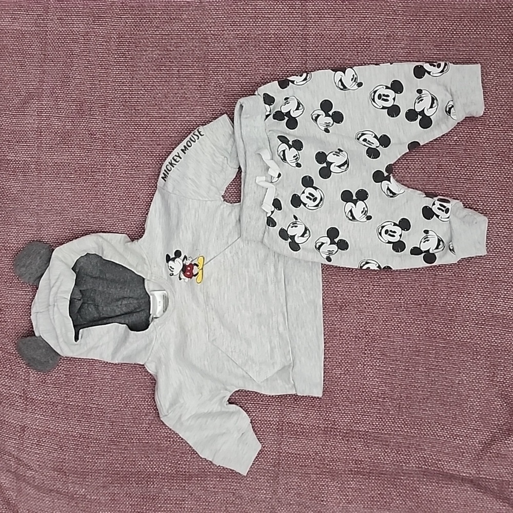 Disney Baby Mickey Mouse Sweatsuit - Size 0-3 months